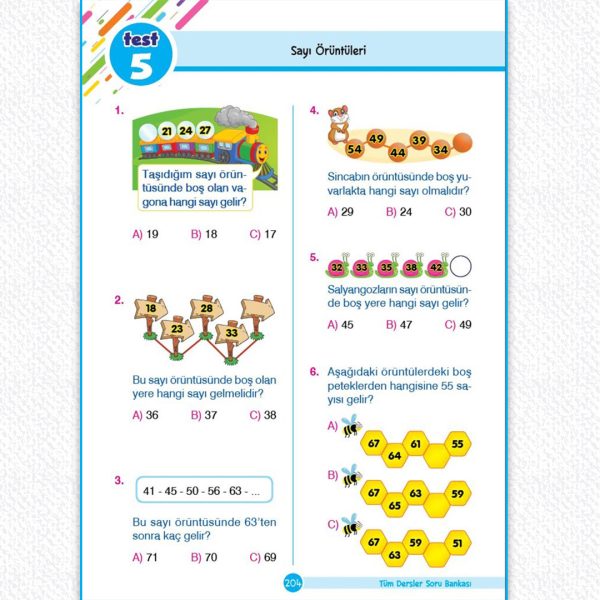 2.Sınıf TümDersler Yeni Nesil Soru Bankası İçerik 08 2. Sınıf Tüm Dersler Yeni Nesil Soru Bankası - Görsel 8