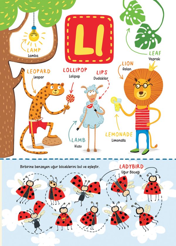 A'dan Z'ye Eğlenceli Resimlerle İngilizce İlk 200 Kelime - Görsel 5