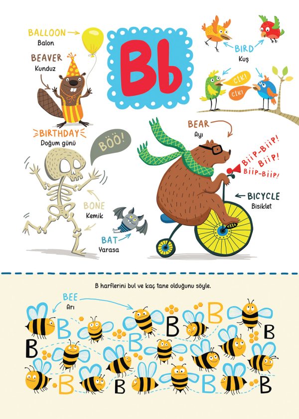 A'dan Z'ye Eğlenceli Resimlerle İngilizce İlk 200 Kelime - Görsel 3