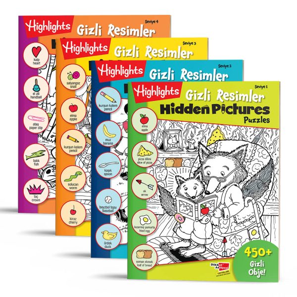 Hidden Pictures Gizli Resimler 4'lü Set