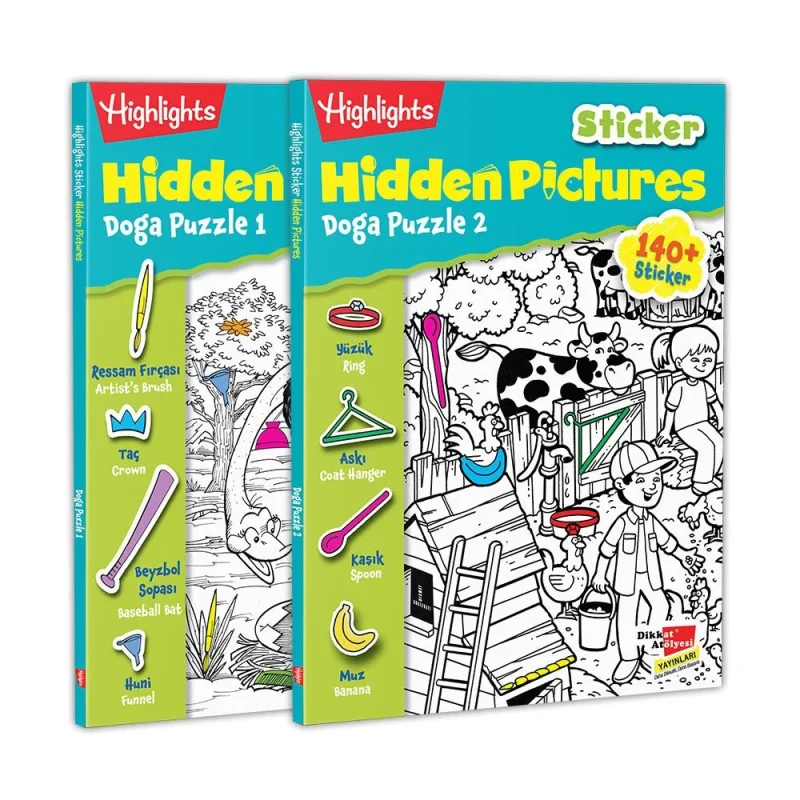Sticker Hidden Pictures Doğa Puzzle 2'li Set 1 Sticker Hidden Pictures Doğa Puzzle 2'li Set