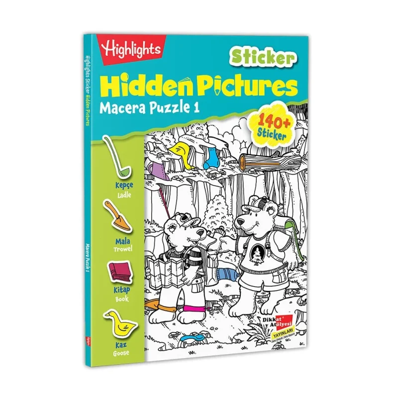 Sticker Hidden Pictures Macera Puzzle-1 (Tek Kitap) 1 sticker hidden pictures macera puzzle 1