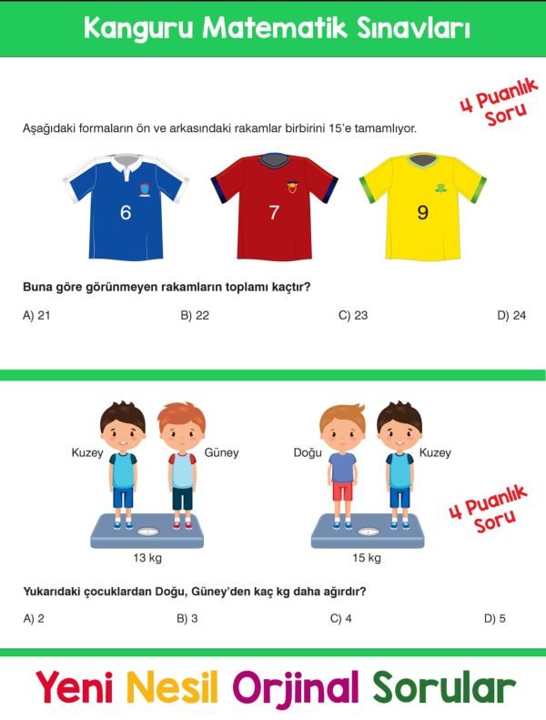 2-kanguru-matematik-icsayfalar-4puanlik 2. Sınıf Zihin Çalıştıran Eğlenceli Kanguru Matematik Soruları - Görsel 4