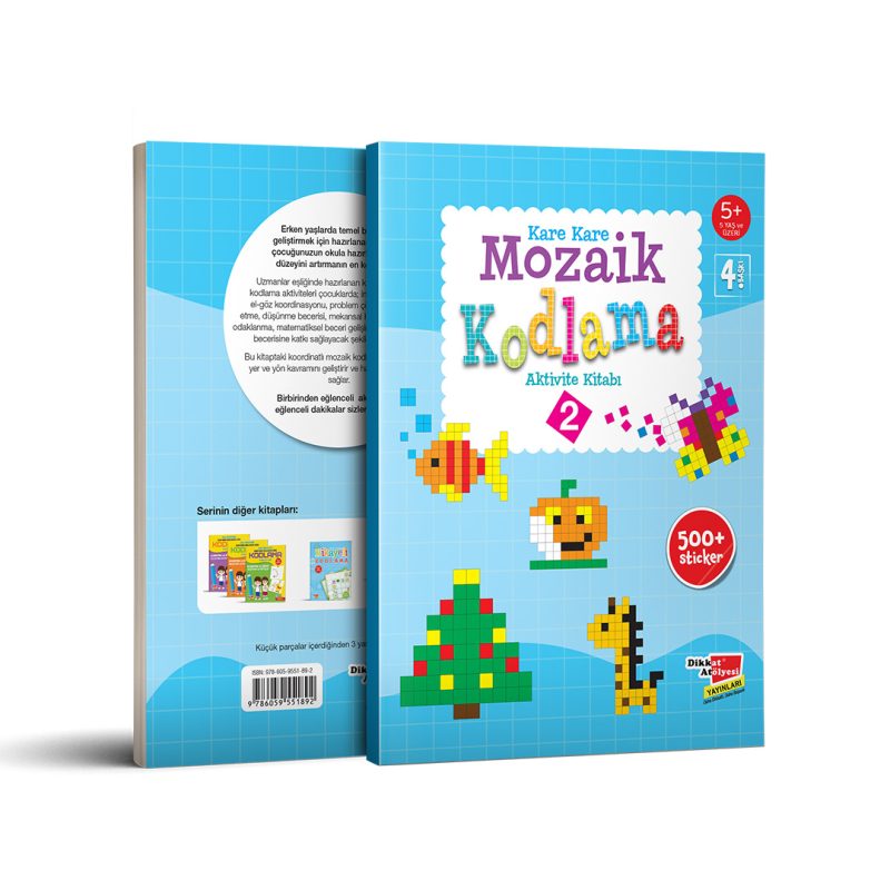 Okul Öncesi Stickerli Kare Kare Mozaik Kodlama 2. Seviye 1 Okul Oncesi Stickerli Kare Kare Mozaik Kodlama 2. Seviye 1