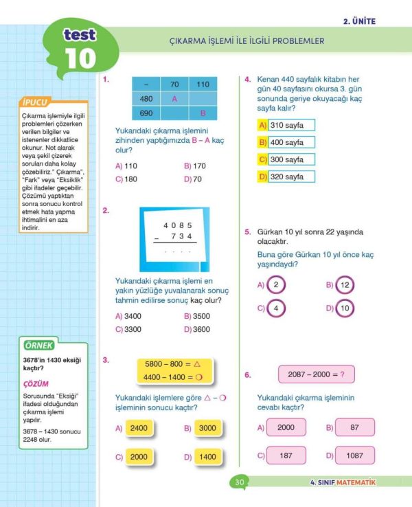 dikkat-atolyesi-4-sinif-matematik-ipuclu-soru-bankasi7 4. Sınıf İpuçlu Yeni Nesil Soru Bankası 4'lü Set - Görsel 14