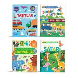 Eğlenceli Öğretici Aktivite Kitabı 4'lü Set