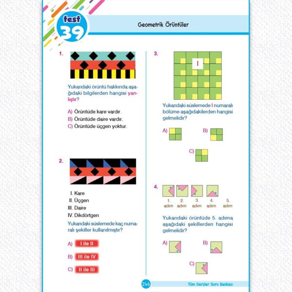 3.Sınıf Tüm Dersler Yeni Nesil Soru Bankası içerik 06 3. Sınıf Tüm Dersler Yeni Nesil Soru Bankası - Görsel 7