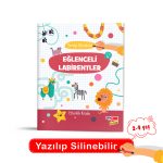 2-4 Yaş Yaz Sil Eğlenceli Labirentler Etkinlik Kitabı
