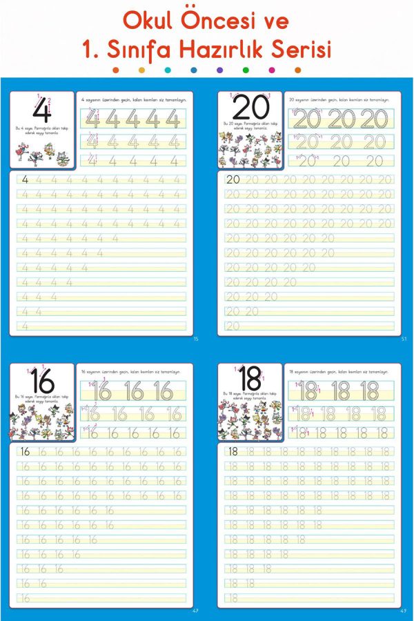 Mucit Beyinler için Matematik – 1. Sınıfa Hazırlık Serisi-iç sayfa-02 İlkokula Hazırlık Seti – Matematik, Çizgi, Alfabe ve Yazı Defteri - Görsel 6