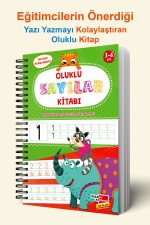 Harfleri ve Sayıları Yazmayı Kolayca Öğreten Kitap | Sihirli Uçan Kalemli Oluklu Kitap - Görsel 3